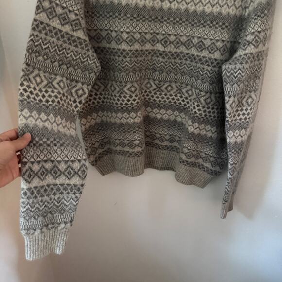 Land’s End Lambswool Fair Isle Sweater - Picture 2 of 5